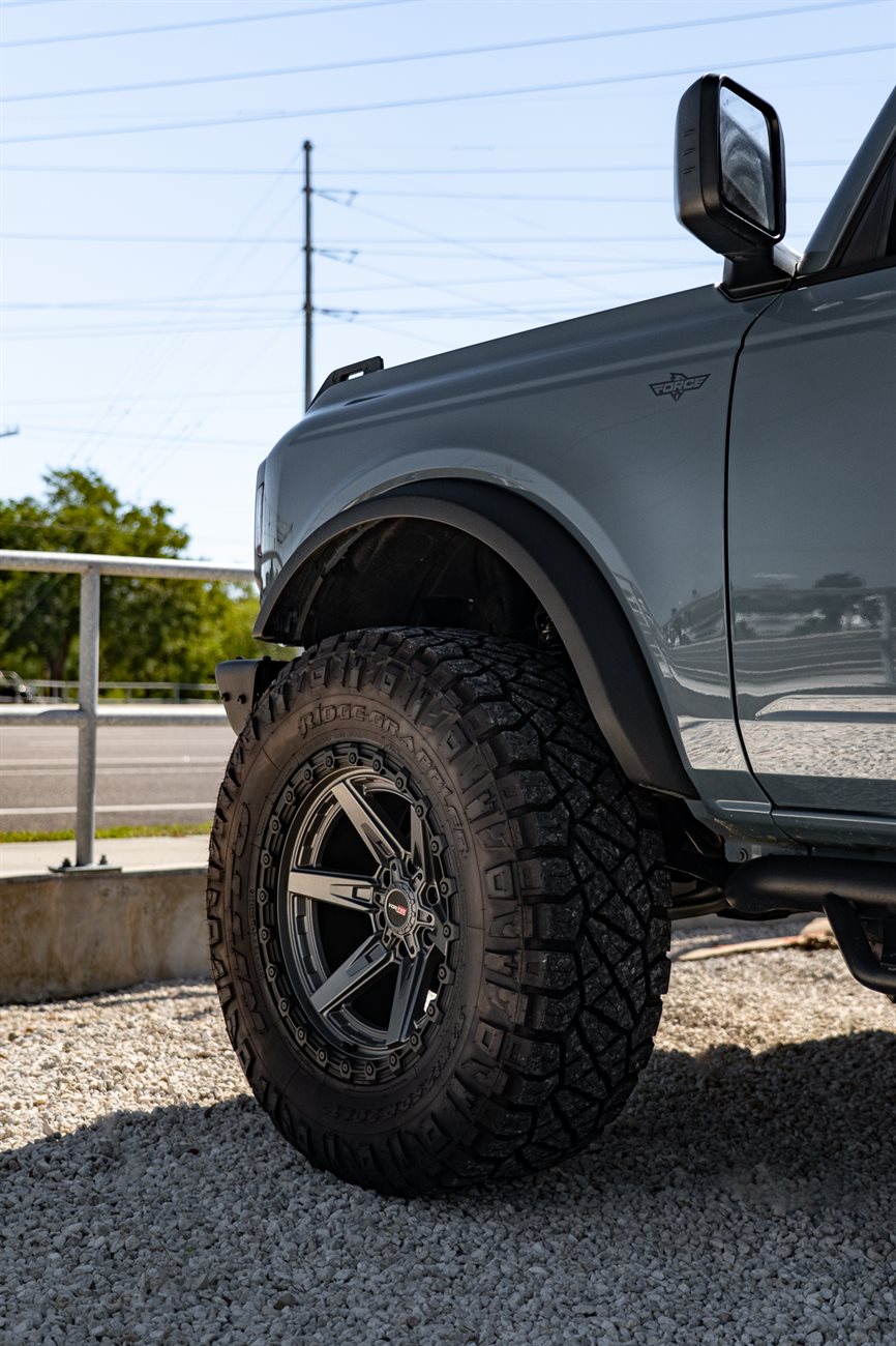 VRT-602 Matte Titanium Truck Wheels | 17